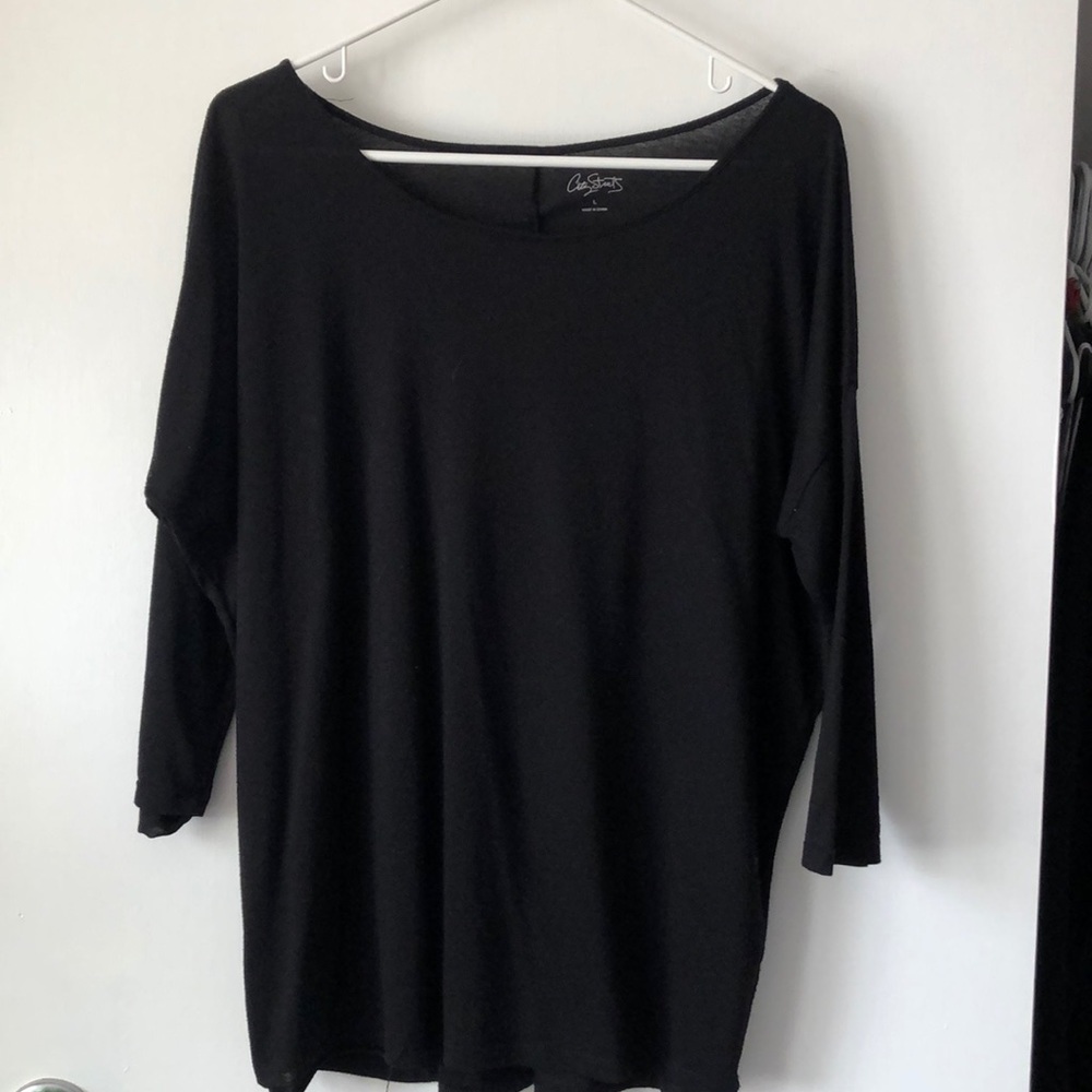 Black long sleeve blouse